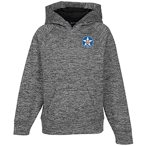 Voltage Heather Hoodie - Youth - Embrodiery Main Image