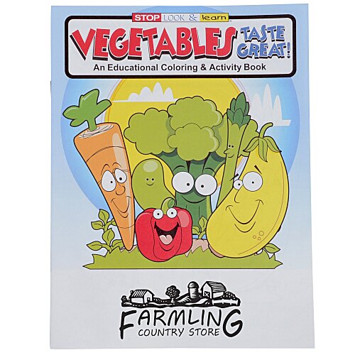 Vegetables Taste Great Coloring Book Main Image