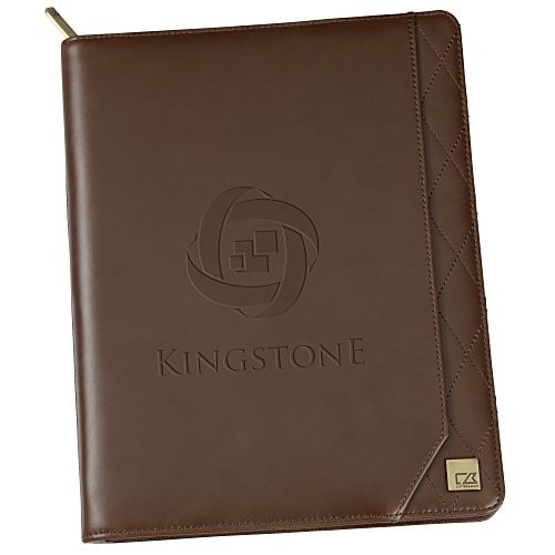 Cutter & Buck Bainbridge Leather Zippered Padfolio Main Image