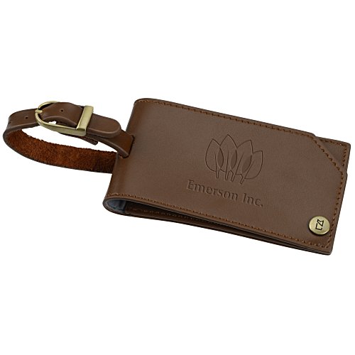 Cutter & Buck Bainbridge Leather Luggage Tag Main Image