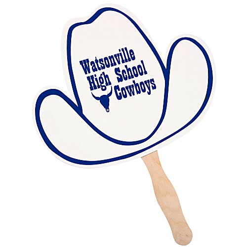 Hand Fan - Cowboy Hat - 24 hr Main Image
