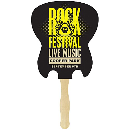Hand Fan - Guitar - Full Color - 24 hr Main Image