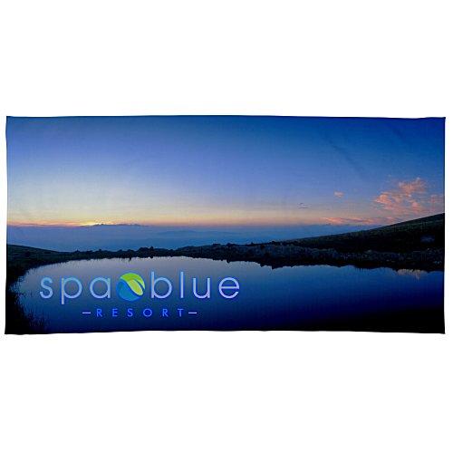 SubliPlush Velour Beach Towel - 30 inches x 60 inches - Heavyweight Main Image