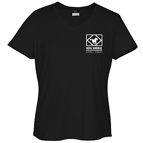 Hanes Just My Size Cotton V-Neck T-Shirt - Women's Main Image