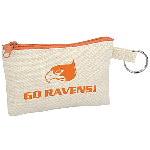 Chroma Zip Cotton Key Ring Pouch Main Image