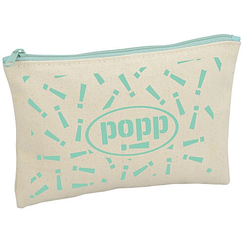 Chroma Zip Cotton Pouch - 5" x 7-1/4" Main Image