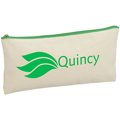 Chroma Zip Cotton Pouch - 5-1/2" x 11" Main Image