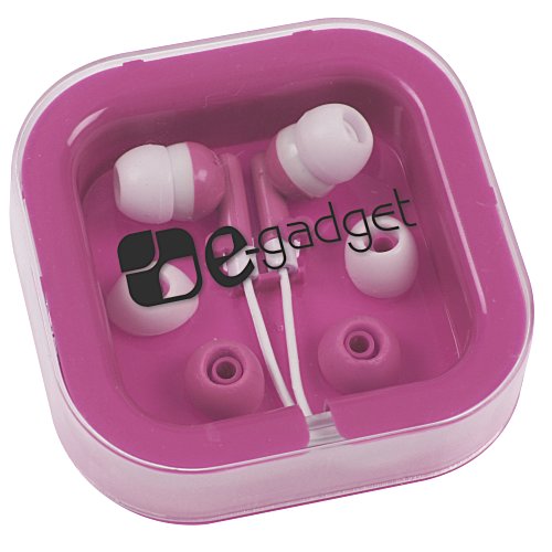 Earbuds with Interchangeable Covers - Colors - 24 hr Main Image