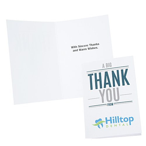 A Big Thank You Greeting Card Main Image