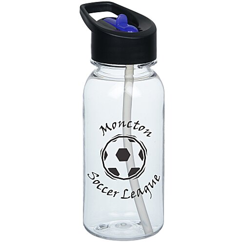 Clear Impact Cadet Bottle with Two-Tone Flip Straw Lid - 18 oz. Main Image