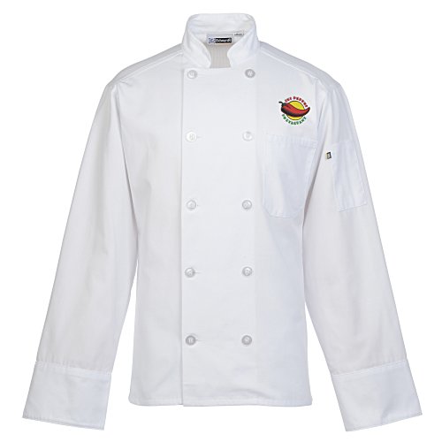 Ten Button Chef Coat with Mesh Back Main Image