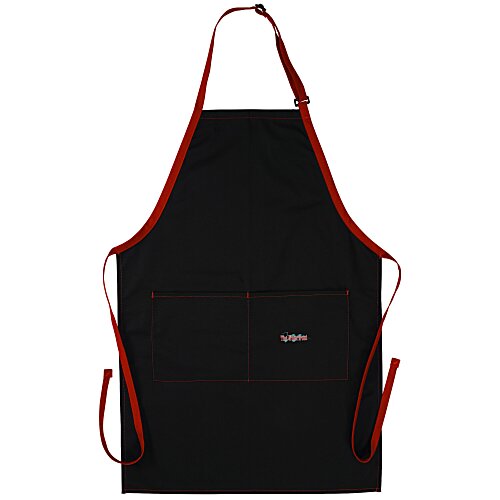 Bib Apron with Color Trim Main Image