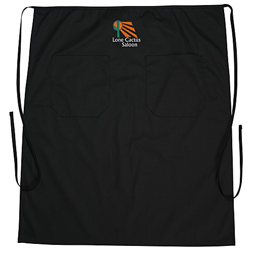 Bistro Apron with Two Patch Pocket - 24 hr Main Image