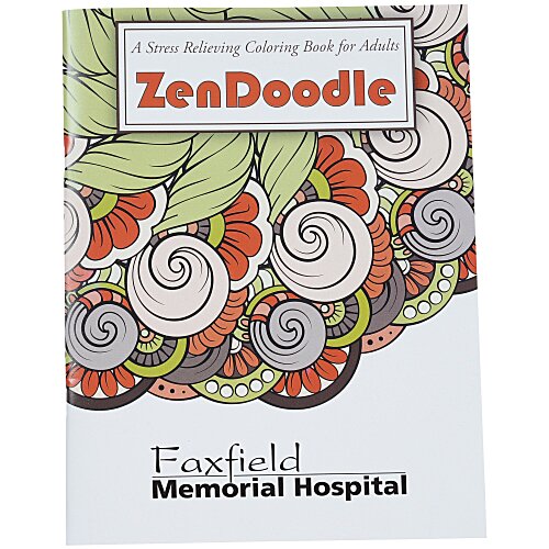 Stress Relieving Adult Coloring Book - Zen Doodle - 24 hr Main Image