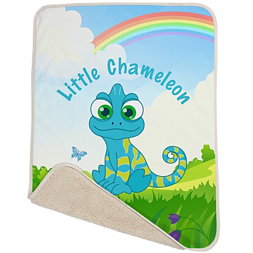 Sherpa Lined Baby Blanket Main Image