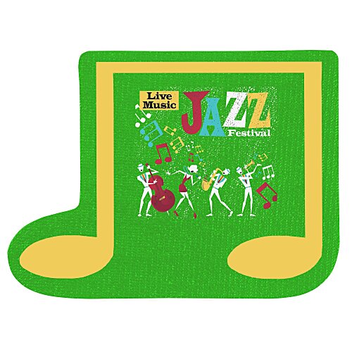 Cushioned Jar Opener - Music Note - Full Color Main Image