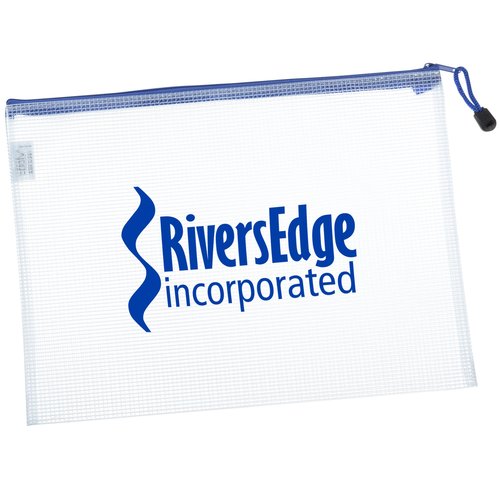 PolyWeave Zippered Pouch - 9-1/4" x 13-1/4" Main Image
