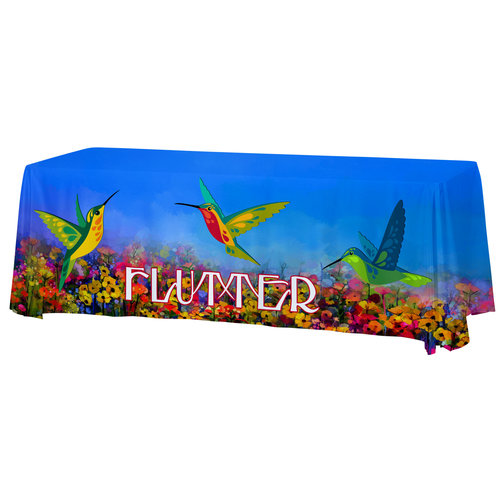 Serged Open-Back Satin Table Throw - 8 feet Main Image