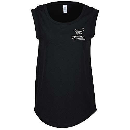 Alternative Satin Jersey Sleeveless T-Shirt - Ladies' Main Image
