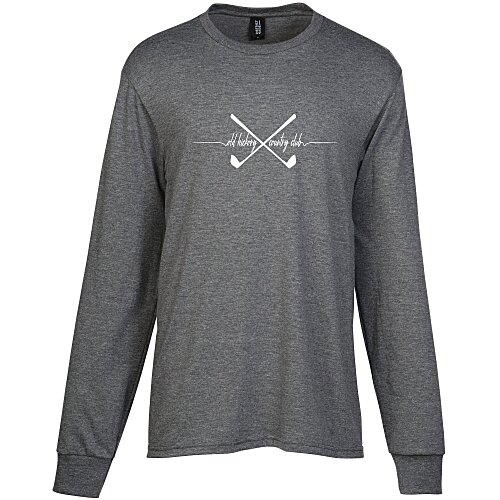 Optimal Tri-Blend Long Sleeve T-Shirt - Men's - Screen Main Image