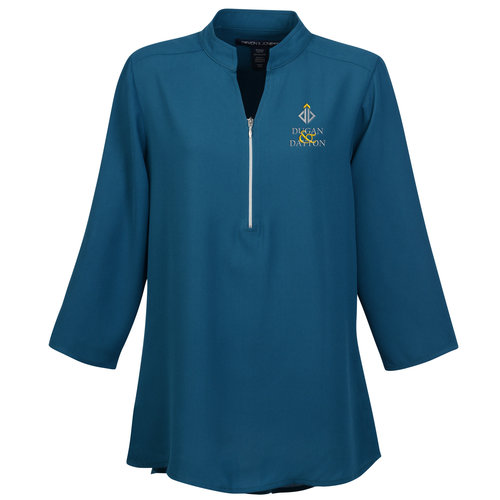 Perfect Fit Crepe 3/4 Sleeve Zip Tunic - Ladies' Main Image