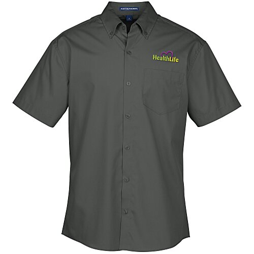 Carefree Short Sleeve Poplin Shirt - Men's Main Image