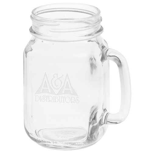 Mason Jar Mug - 16 oz - Deep Etch Main Image