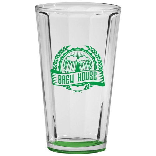 Optic Pint Glass - 16 oz. - Bottom Color Main Image