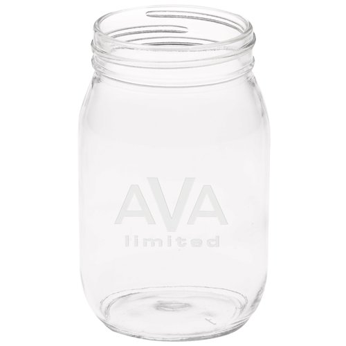 Mason Jar - 16 oz. - Deep Etch Main Image