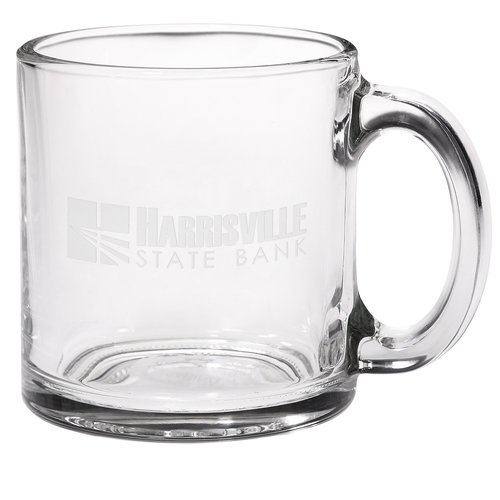 Glass Mug - 13 oz. - Deep Etch Main Image