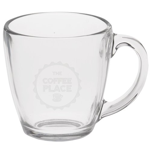 Bistro Glass Mug - 16 oz - Deep Etch Main Image