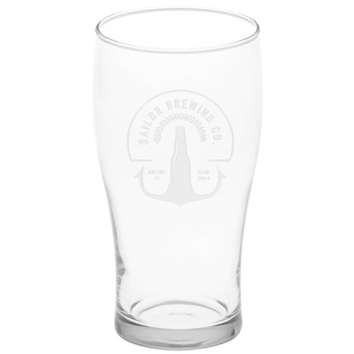 Tulip Pub Glass - 16 oz - Deep Etch Main Image