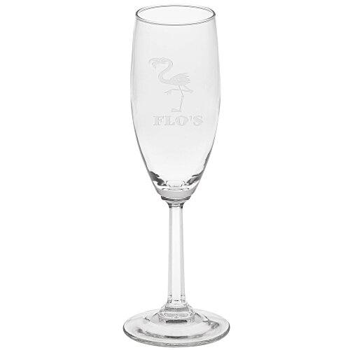 Napa Valley Optic Stem Flute - 6 oz. - Deep Etch Main Image