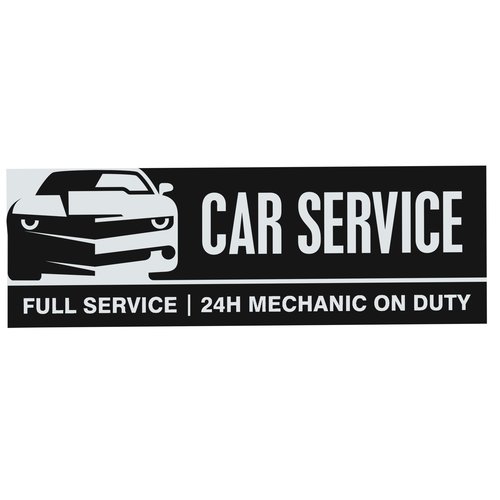 Static Decal - Rectangle - 2" x 6" Main Image
