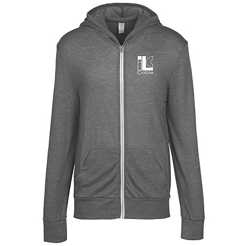Alternative Jersey Hooded Full-Zip Sweatshirt - Men's - Screen Main Image