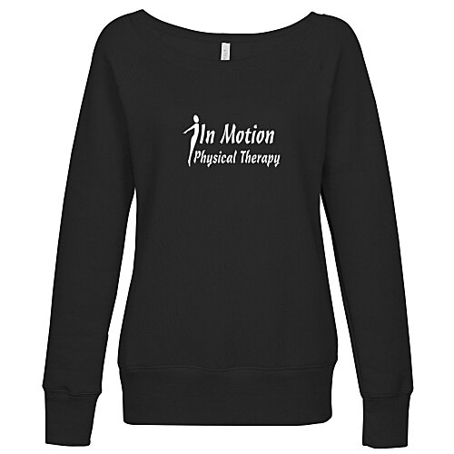 Bella+Canvas Fleece Wide Neck Sweatshirt - Ladies' - Screen Main Image