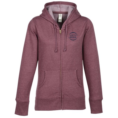 Econscious Heathered Fleece Full-Zip Hoodie - Ladies' - Screen Main Image