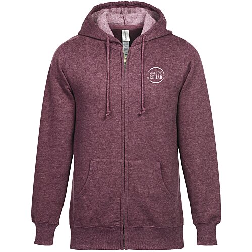 Econscious Heathered Fleece Full-Zip Hoodie - Men's - Screen Main Image