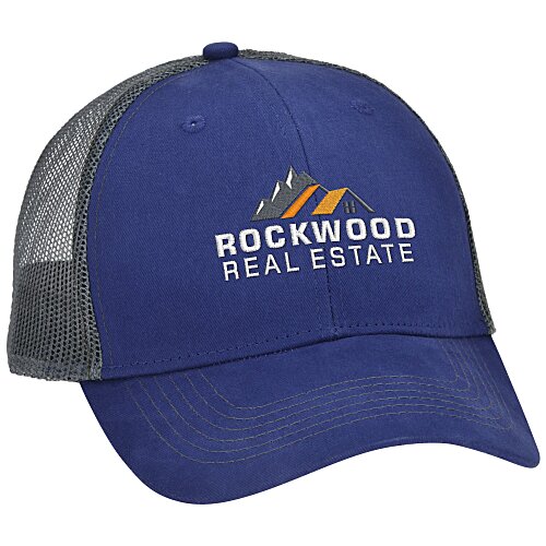 Colorblocked Twill Meshback Cap Main Image
