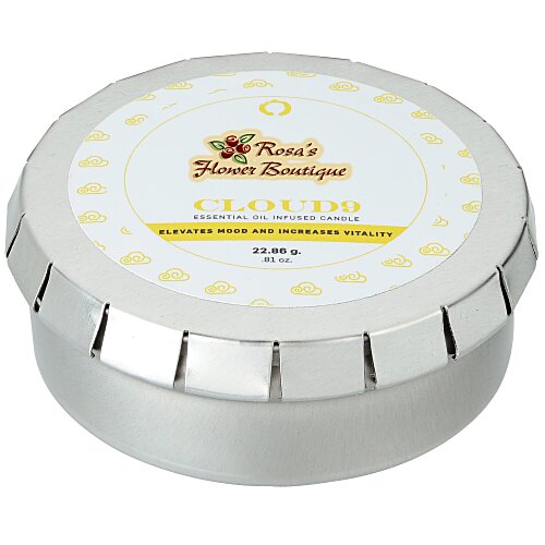 Zen Candle in Large Silver Push Tin - Cloud 9 Main Image