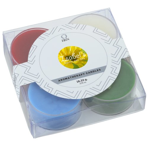 Zen Tealight Candle - 4 Pack - Holiday Assorted Main Image