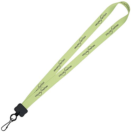 Dye-Sub Lanyard - 3/4" - 32" - Metal Swivel Snap Hook - Chevron Main Image