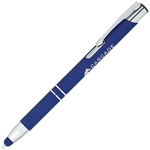 Venetian Soft Touch Stylus Metal Pen - Laser Main Image