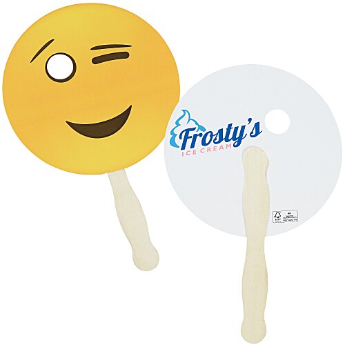 Emoji Hand Fan - Wink Main Image