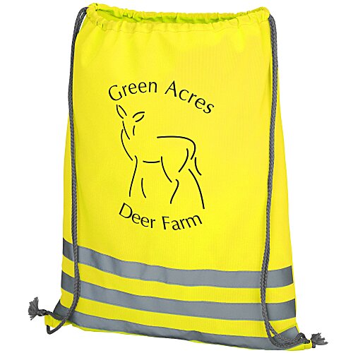 Reflective Neon Drawstring Sportpack Main Image