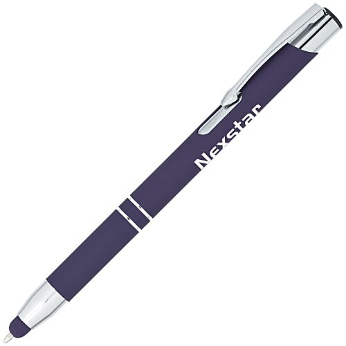 Venetian Soft Touch Stylus Metal Pen - Screen - 24 hr Main Image