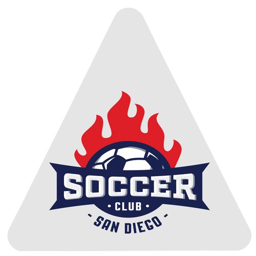 Full Color Sticker - Triangle - 4" Main Image