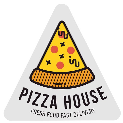 Full Color Sticker - Triangle - 8" Main Image