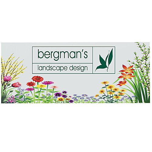 Full Color Static Decal - Rectangle - 1" x 2-1/2" Main Image