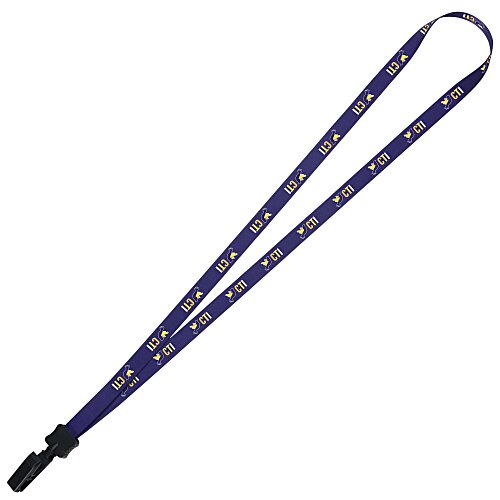 Dye-Sublimated Lanyard - 1/2" - 32" - Plastic Bulldog Clip - 24 hr Main Image